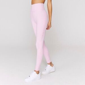 Spiritual Gangster SG Varsity Logo Leg High Waist Yoga Leggings Paradise Pink M